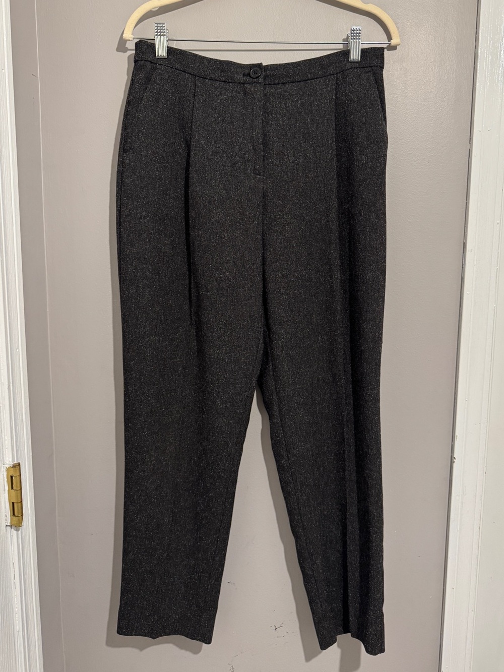 Monki Charcoal Gray Classic Dress Pants